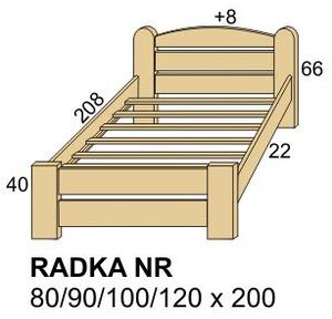 ROALHOLZ Dětská postel z masivu RADKA NR 90x200 cm smrk
