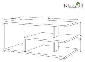 Konferenční stolek LINK 90x50 cm bílá/černá
