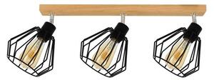 Envostar - Vento 3 Stropní Lampa Black/Oak