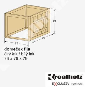 Dřevěný DOMEČEK FIJA masiv pro děti (DOMEČEK FIJA pro děti, DOMEČEK do dětského pokoje)