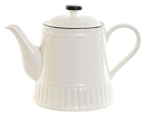 18252 Konvice na čaj Home ESPRIT Bílý Černý Porcelán 1 L