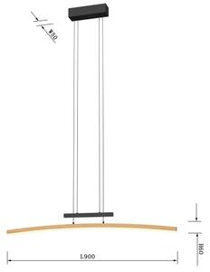 Wofi 7020-106 - LED Stmívatelný lustr na lanku BOLOGNA LED/27W/230V