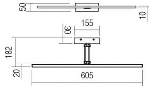 Redo 01-3462 - LED Obrazové svítidlo LINEAR LED/8W/230V 60,5 cm CRI 92 bílá