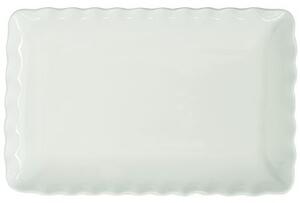 Easy Life Servírovací obdélníkový talíř Onde White-20x13cm