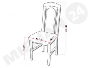 Židle JK34, Barva dřeva: ořech, Potah: Casablanca 2304 Mirjan24 5902928801538