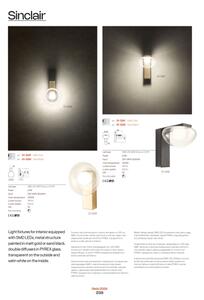 Redo 01-3239 - LED Nástěnné svítidlo SINCLAIR LED/6,5W/230V CRI 93 IP21 zlatá