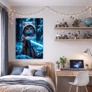 DUBLEZ | Obraz na stěnu - Cat Wars | UV tisk, Premium