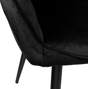ViaDomo Via Domo - Židle Gelso - černá - 55x84x60 cm