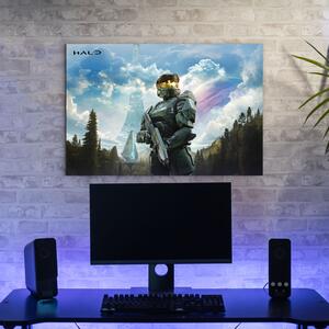 DUBLEZ | Dřevěný gaming obraz - Halo s Master Chiefem | UV tisk, Premium
