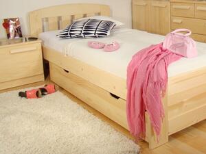 Dřevěný úložný prostor z masivu REMI 3/4 s kolečky (tříčtvrteční úložný prostor masiv pod postel)