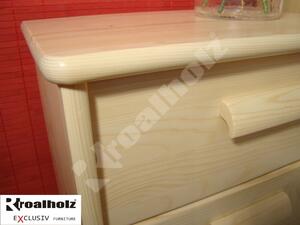 Dřevěný šuplíkový noční stolek z masivu MARTINA (šuplík noční stolek masiv smrk MARTINA)