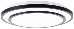 Brilliant G80564A76 Stmívatelné LED svítidlo LUCIANO černé, průměr 49cm, RC, CCT, Night Light, Timer