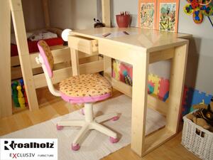 Dětský rostoucí psací stůl z masivu pro děti JUNI (rostoucí psací stůl z masivu pro děti JUNI)