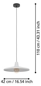 Eglo 900833 - Lustr na lanku MINIERE 1xE27/40W/230V