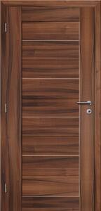 Solodoor Interiérové dveře rámové, 60 L, 650 × 1985 mm, fólie, levé, ořech královský, plné