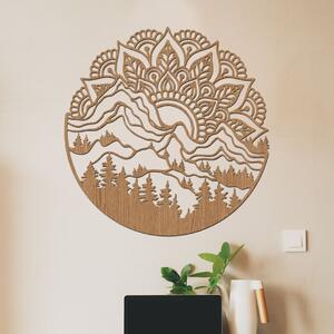 Dřevo života | Dřevěná mandala MANDALA HORY | Rozměry (cm): 40x40 | Barva: Černá