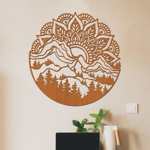 Dřevo života | Dřevěná mandala MANDALA HORY | Rozměry (cm): 60x60 | Barva: Třešeň