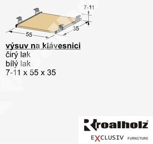 VÝSUV NA KLÁVESNICI masiv (VÝSUV NA KLÁVESNICI k psacímu stolu z masivu GENIUS)