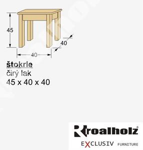 Dřevěná stolička ŠTOKRLE z masivu, dřevěné štokrle (dřevěná stolička, ŠTOKRLE z masivuu)