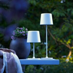 Brilliant G90939/75 Venkovní AKU stolní lampa KAAMI bílá USB-C