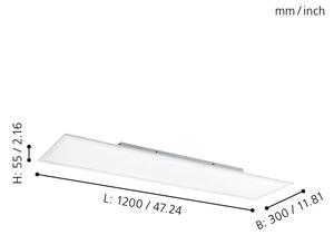 Eglo 98767-LED RGBW Stmívatelné svítidlo SALOBRENA-B LED/32,5W/230V 120x30 cm+DO