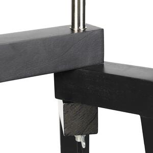 Stojací lampa stativ černá s tupým odstínem a zlatem 50 cm - Puros