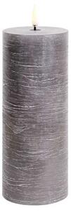 Uyuni Lighting - Sloupková Svíčka LED 7,8x20,3 cm Rustic Grey