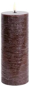 Uyuni Lighting - Sloupková Svíčka LED 7,8x20,3 cm Rustic Brown