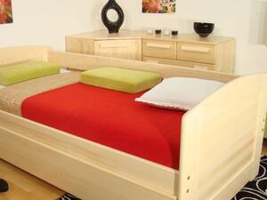 ROALHOLZ Dřevěná zábrana DUO na postel 200 cm smrk