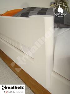 ROALHOLZ Bezpečnostní zábrana UNI na postel 120 cm bílá