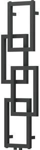 Mexen Grid, dekorativní koupelnový radiátor 1115 x 360 mm, 279 W, grafitová, W215-1115-360-00-66