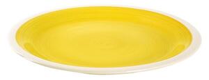 Keramický jídelní talíř TORO 26cm, žlutý