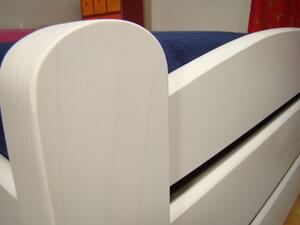 ROALHOLZ Bílá dřevěná postel z masivu RADKA 90x200 bílá