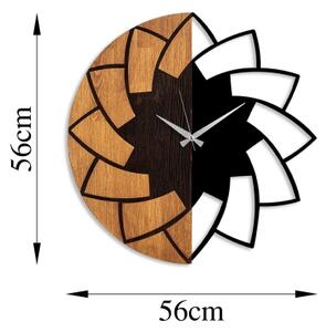Nástěnné hodiny pr. 56 cm 1xAA dřevo/kov