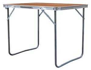 Aga Skládací kempingový stolek 80x60x70 cm MR2020 Hnědý