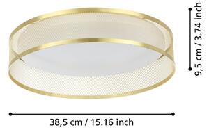 Eglo 900796 - LED Stropní svítidlo LUPPINERIA LED/20W/230V zlatá