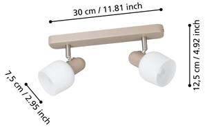 Eglo 900715 - Bodové svítidlo CORATO 2xE14/18W/230V