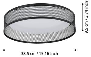 Eglo 900795 - LED Stropní svítidlo LUPPINERIA LED/20W/230V černá