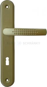 SANDRA klika na dveře, Provedení Klíč, Rozteč kování 72mm, Barva Zlatá