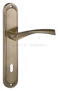 DIANA klika na dveře bronz, Provedení Klíč, Rozteč kování 90mm