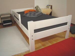 ROALHOLZ Bílá dětská postel z masivu INGE B 90x200