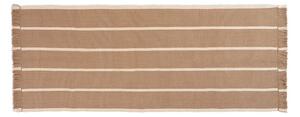 Ferm LIVING - Calm Kelim Runner 80x200 Dark Sand/Off-White
