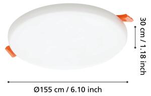 Eglo 900964 -LED Koupelnové podhledové svítidlo RAPITA 11,5W/230V pr.15,5cm IP65