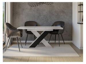 Moderní jídelní stůl Dulcato, Barva: bílý lesk / beton Mirjan24 5903211197581