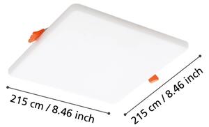 Eglo 900969-LED Koupelnové podhledové svítidlo RAPITA 18W/230V 21,5x21,5 cm IP65