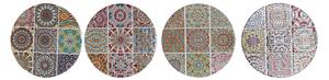Prostírání Home ESPRIT Korek Dolomite 20 x 20 x 0,7 cm Mandala (4 kusů)