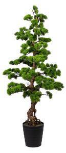 Umělá bonsaj borovice v plastovém květináči, 140cm