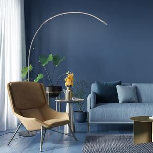 Brilliant G70611/21 Stmívatelná stojací lampa s LED BOW CCT stříbrná