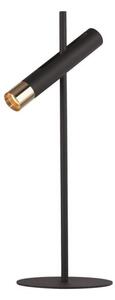 Searchlight EU31653-1BK Stolní reflektorová LED lampa CYLINDER zlato-černá