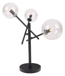 Maxlight T0043 Stolní lampa LOLLIPOP černá + čiré sklo